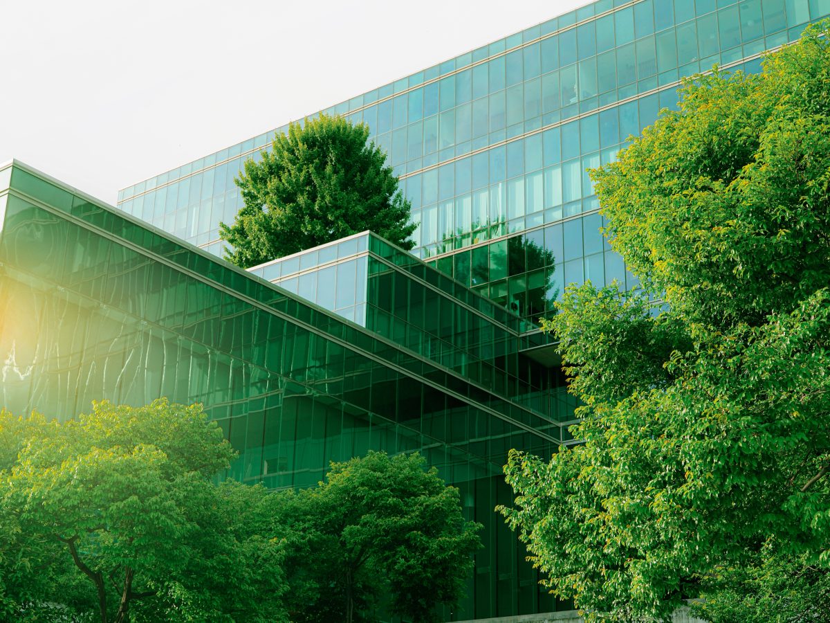 Sustainable,Green,Building.,Eco friendly,Building.,Sustainable,Glass,Office,Building,With