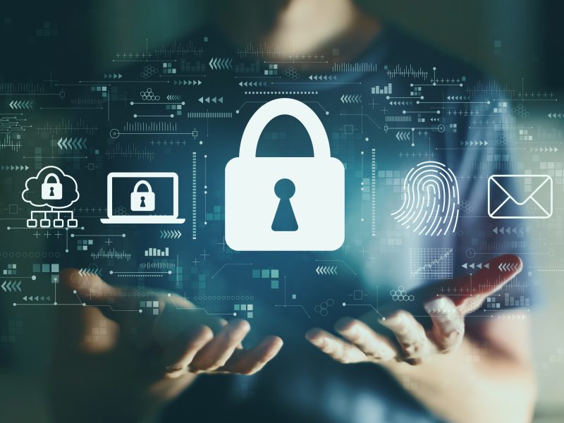 Internet,Network,Security,Concept,With,Young,Man,In,The,Night